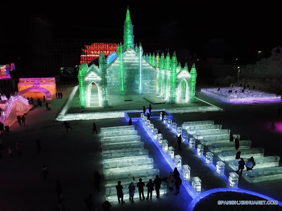 CHINA-HARBIN-MUNDO DE HIELO Y NIEVE-INAUGURACION