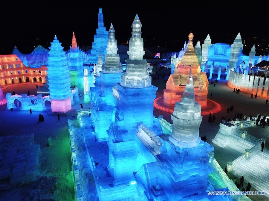 CHINA-HARBIN-MUNDO DE HIELO Y NIEVE-INAUGURACION