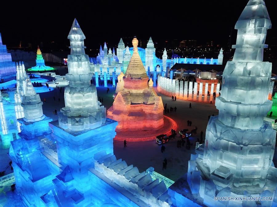 CHINA-HARBIN-MUNDO DE HIELO Y NIEVE-INAUGURACION
