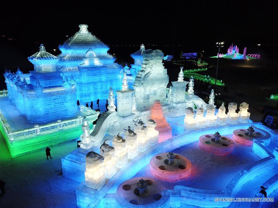 CHINA-HARBIN-MUNDO DE HIELO Y NIEVE-INAUGURACION