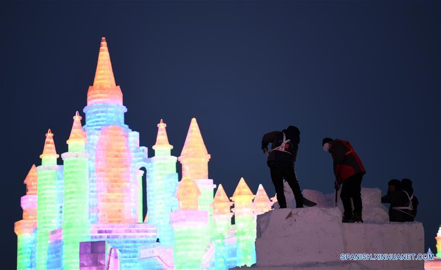 CHINA-HARBIN-MUNDO DE HIELO Y NIEVE-INAUGURACION