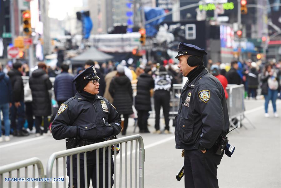 EEUU-NUEVA YORK-TIMES SQUARE-AÑO NUEVO-SEGURIDAD