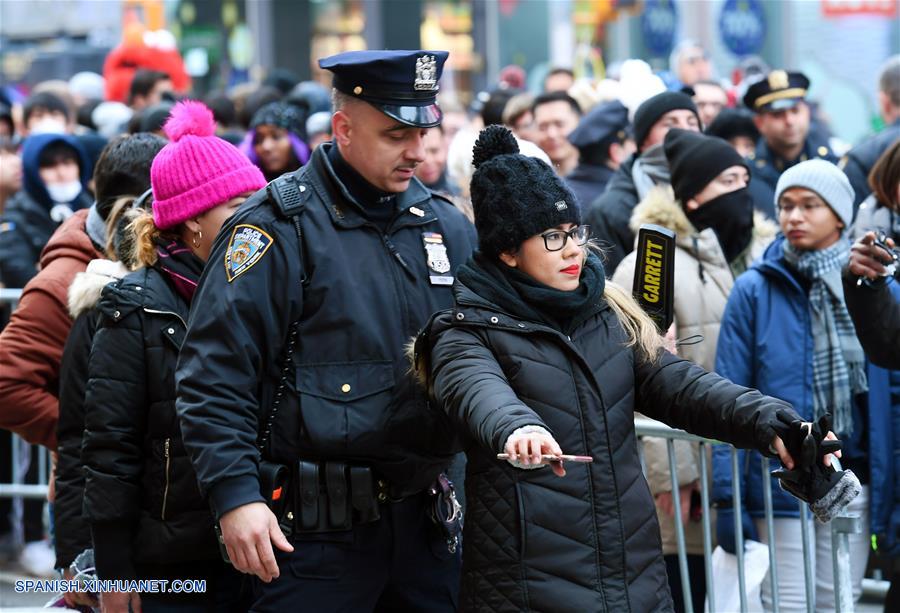 EEUU-NUEVA YORK-TIMES SQUARE-AÑO NUEVO-SEGURIDAD