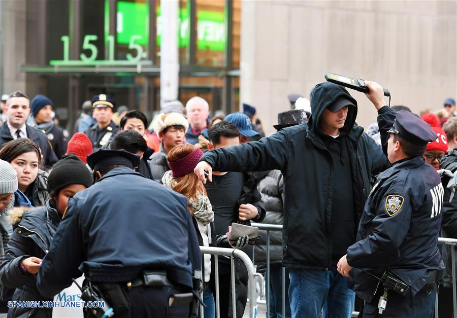EEUU-NUEVA YORK-TIMES SQUARE-AÑO NUEVO-SEGURIDAD
