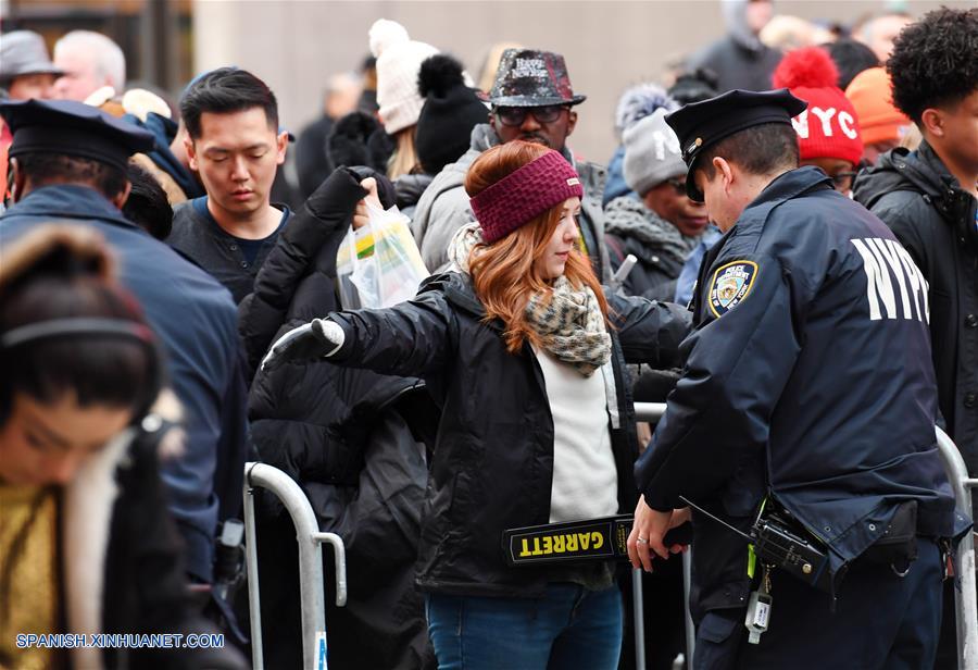 EEUU-NUEVA YORK-TIMES SQUARE-AÑO NUEVO-SEGURIDAD