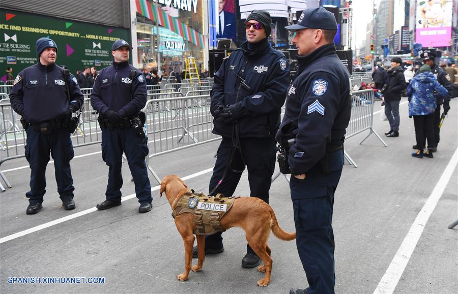EEUU-NUEVA YORK-TIMES SQUARE-AÑO NUEVO-SEGURIDAD