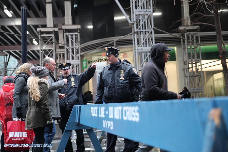 EEUU-NUEVA YORK-TIMES SQUARE-AÑO NUEVO-SEGURIDAD