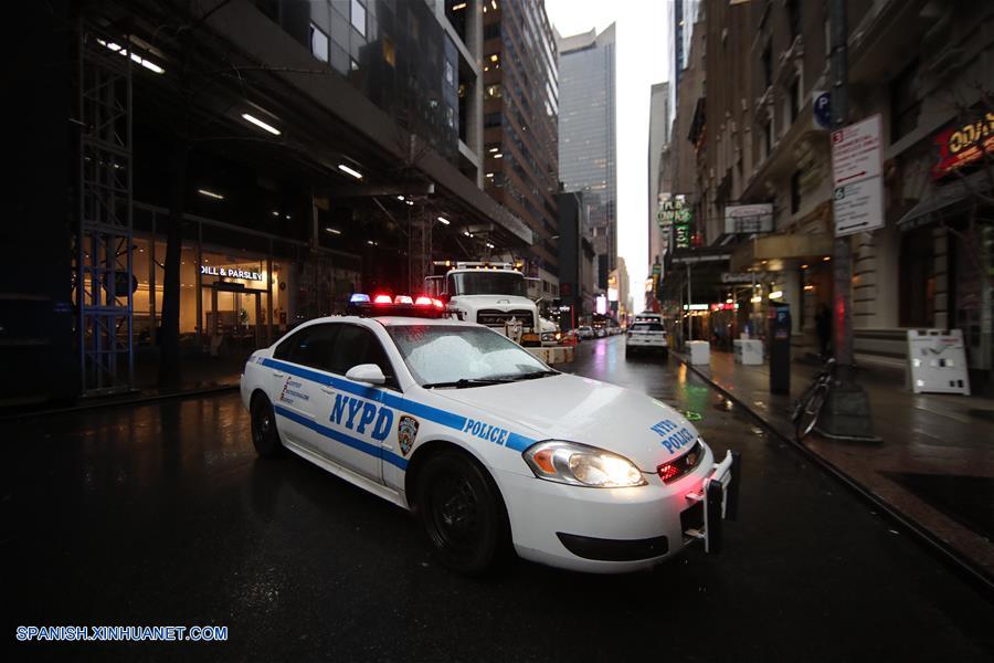EEUU-NUEVA YORK-TIMES SQUARE-AÑO NUEVO-SEGURIDAD