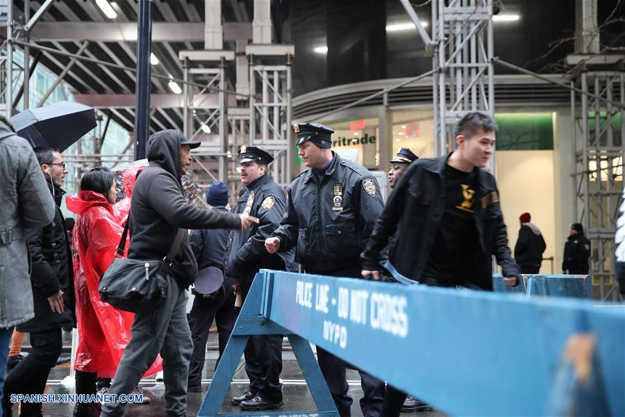 EEUU-NUEVA YORK-TIMES SQUARE-AÑO NUEVO-SEGURIDAD