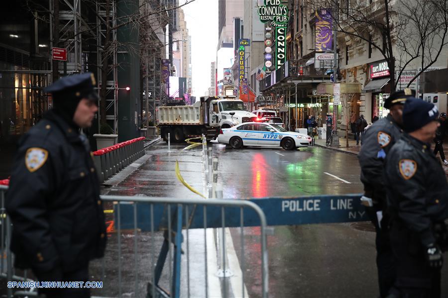 EEUU-NUEVA YORK-TIMES SQUARE-AÑO NUEVO-SEGURIDAD