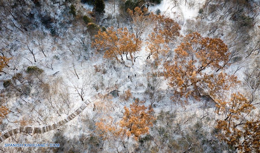 CHINA-ANHUI-NIEVE-TURISMO