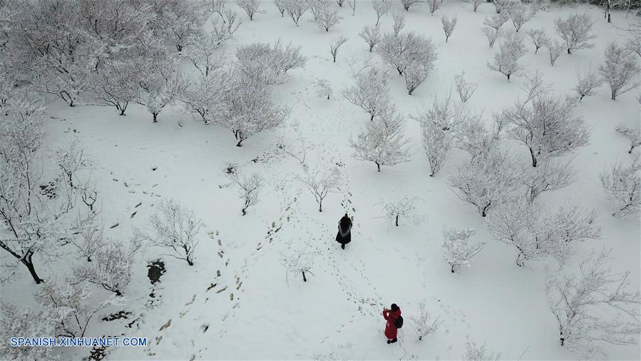 CHINA-JIANGSU-NIEVE-TURISMO
