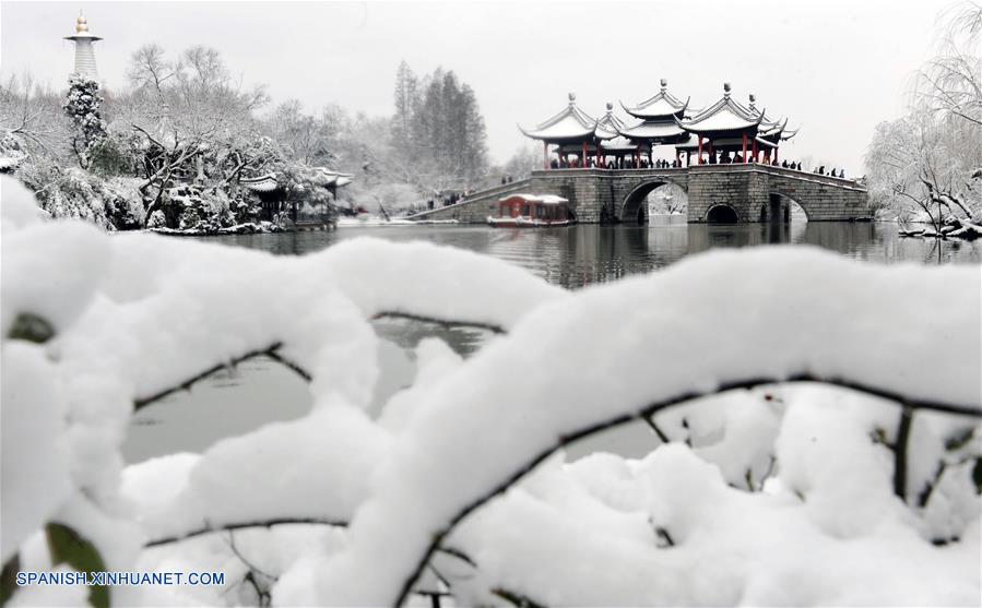 CHINA-JIANGSU-NIEVE-TURISMO