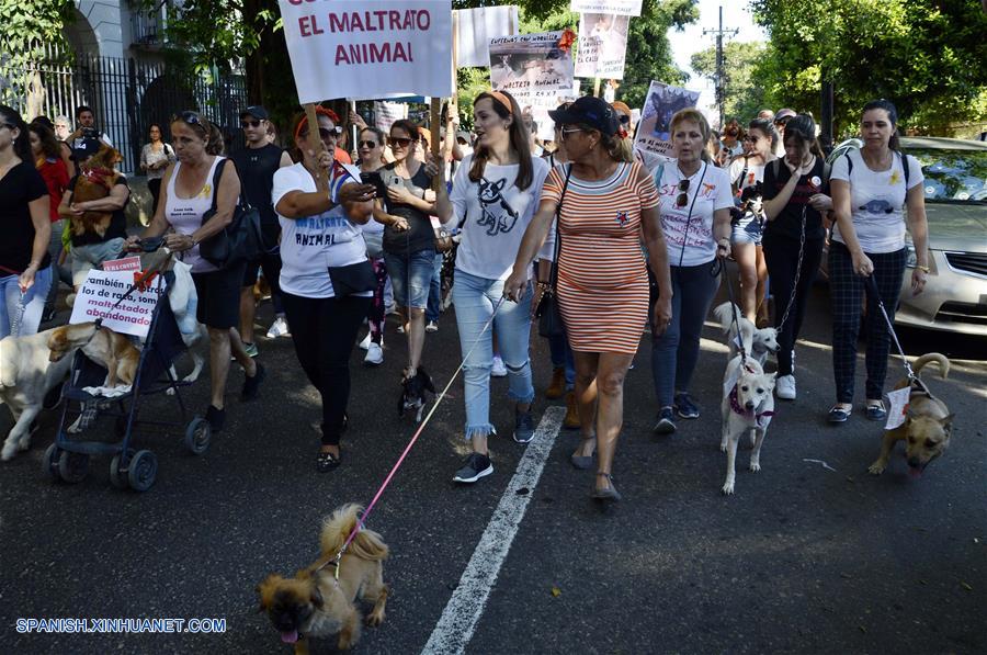 CUBA-HABANA-MARCHA-ANIMAL-MALTRATO