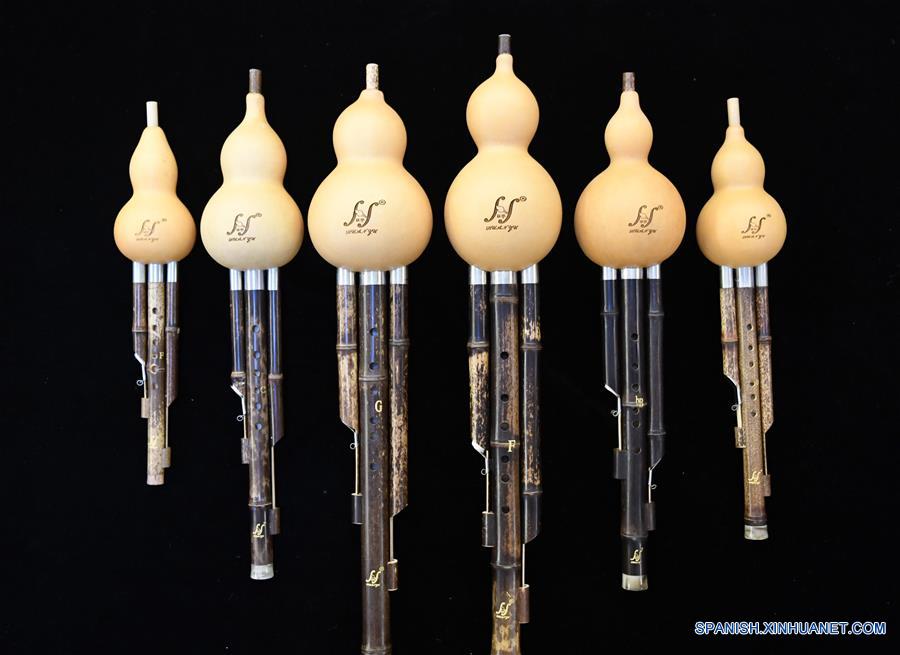 CHINA-YUNNAN-INSTRUMENTO MUSICAL-HULUSI 