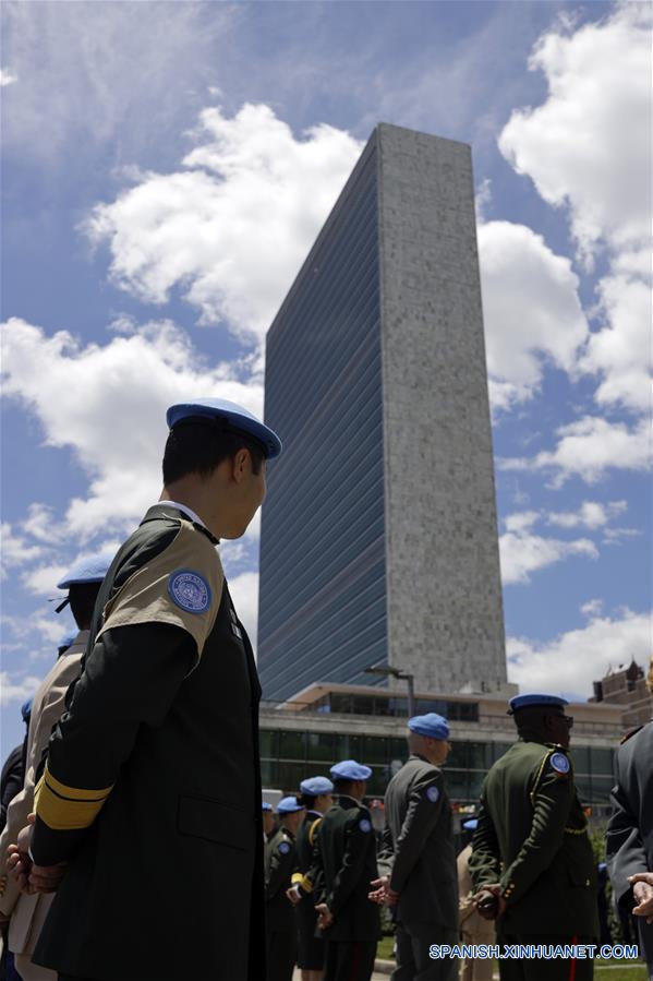 EEUU-NUEVA YORK-ONU-MEDALLA DE MANTENIMIENTO DE PAZ-CEREMONIA PREMIACION
