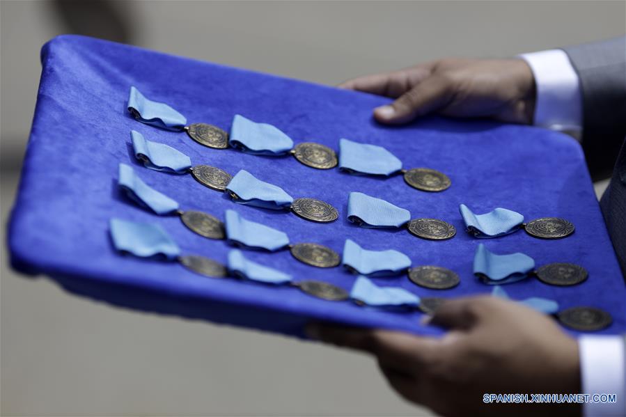 EEUU-NUEVA YORK-ONU-MEDALLA DE MANTENIMIENTO DE PAZ-CEREMONIA PREMIACION