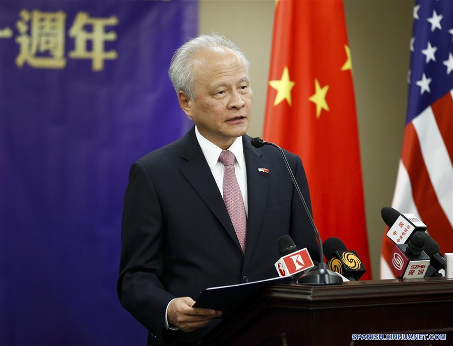 EEUU-WASHINGTON-EMBAJADOR CHINO-CUI TIANKAI-RELACIONES BILATERALES
