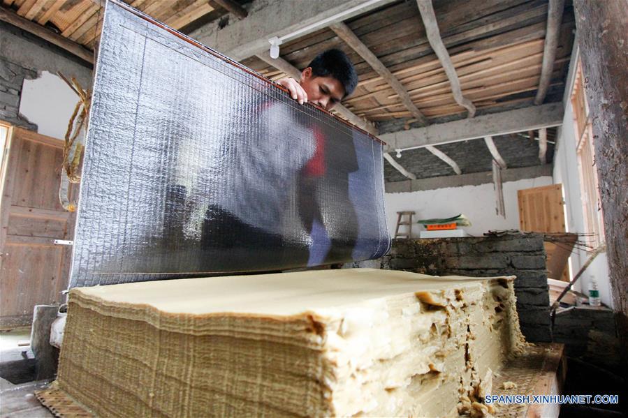 CHINA-HUNAN-FABRICACION DE PAPEL-SERIE