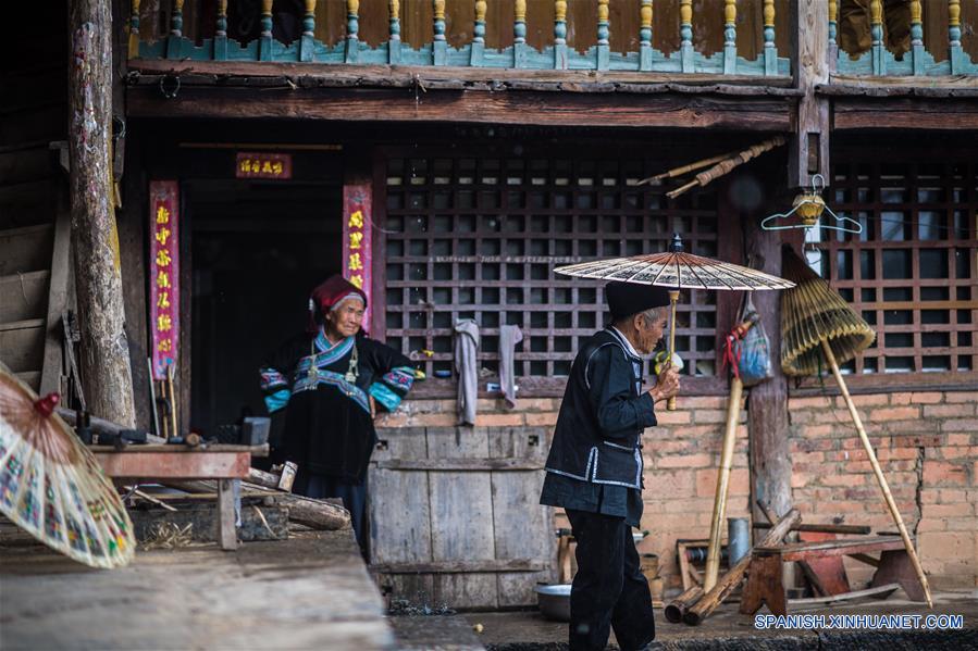 CHINA-YUNNAN-SOMBRILLA DE PAPEL DE ACEITE 