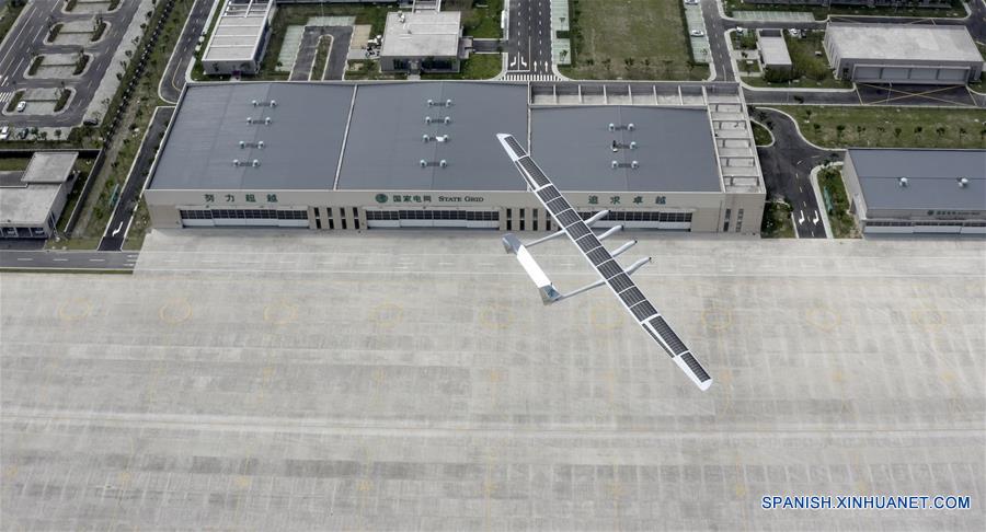 CHINA-ZHEJIANG-MOZI 2-ENERGIA SOLAR-AVION NO TRIPULADO-VUELO INAUGURAL