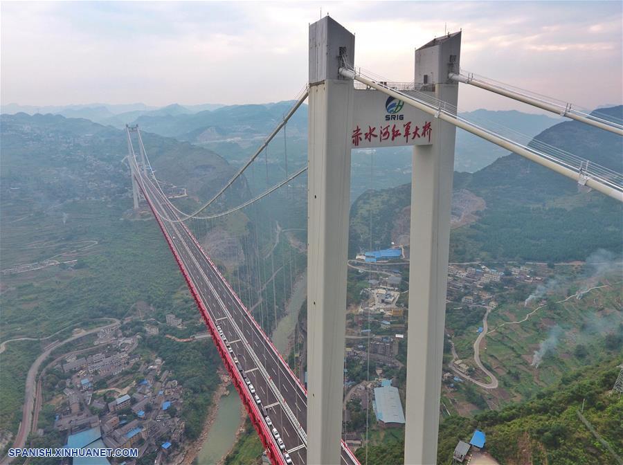 CHINA-SICHUAN-GUIZHOU-RIO CHISHUI-PUENTE