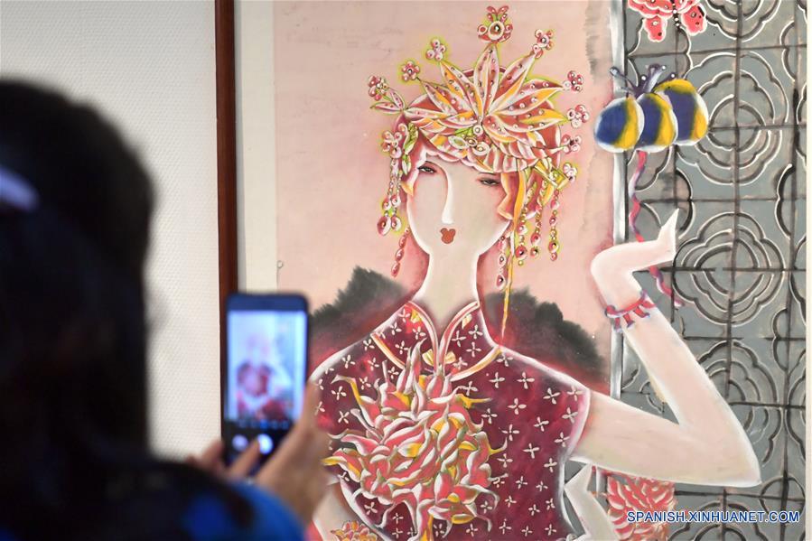 CHINA-SHANXI-TAIYUAN-EXPOSICION DE PINTURA 