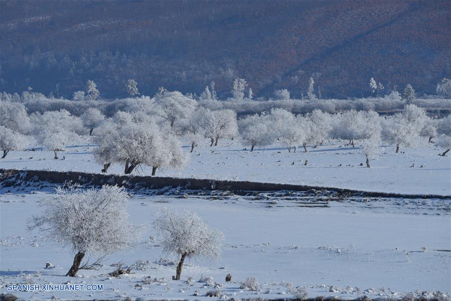 CHINA-HEILONGJIANG-HUMA-ESCARCHA