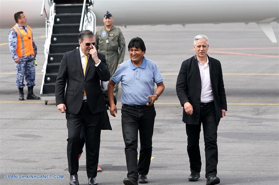 MEXICO-CIUDAD DE MEXICO-BOLIVIA-EVO MORALES-LLEGADA