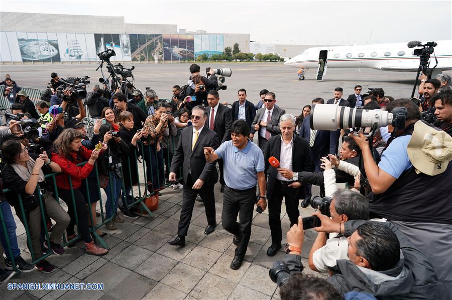 MEXICO-CIUDAD DE MEXICO-BOLIVIA-EVO MORALES-LLEGADA