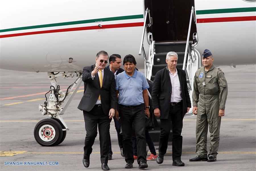 MEXICO-CIUDAD DE MEXICO-BOLIVIA-EVO MORALES-LLEGADA