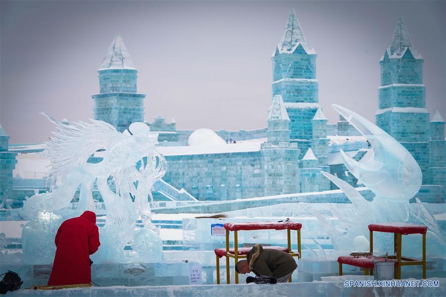 CHINA-HARBIN-ESCULTURAS DE HIELO