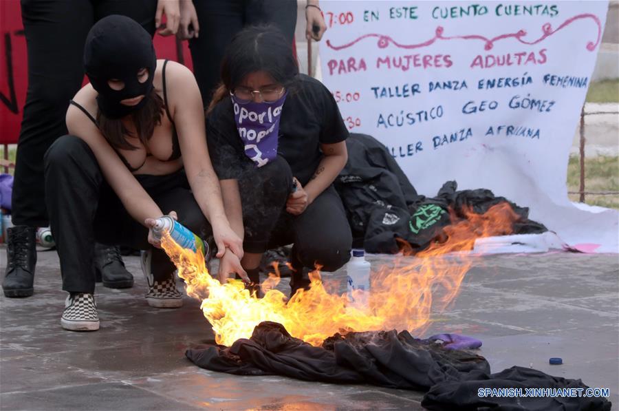 MEXICO-CIUDAD JUAREZ-DIA INTERNACIONAL DE LA MUJER-MANIFESTACION