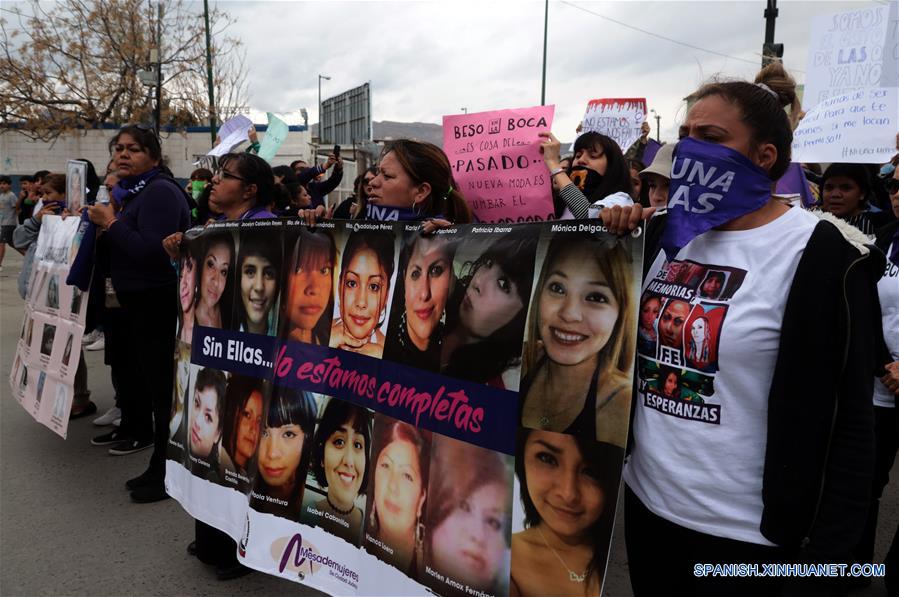MEXICO-CIUDAD JUAREZ-DIA INTERNACIONAL DE LA MUJER-MANIFESTACION