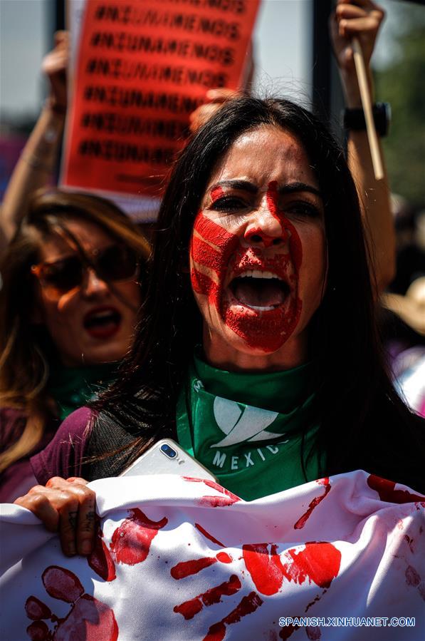 MEXICO-CIUDAD DE MEXICO-DIA INTERNACIONAL DE LA MUJER-MANIFESTACION