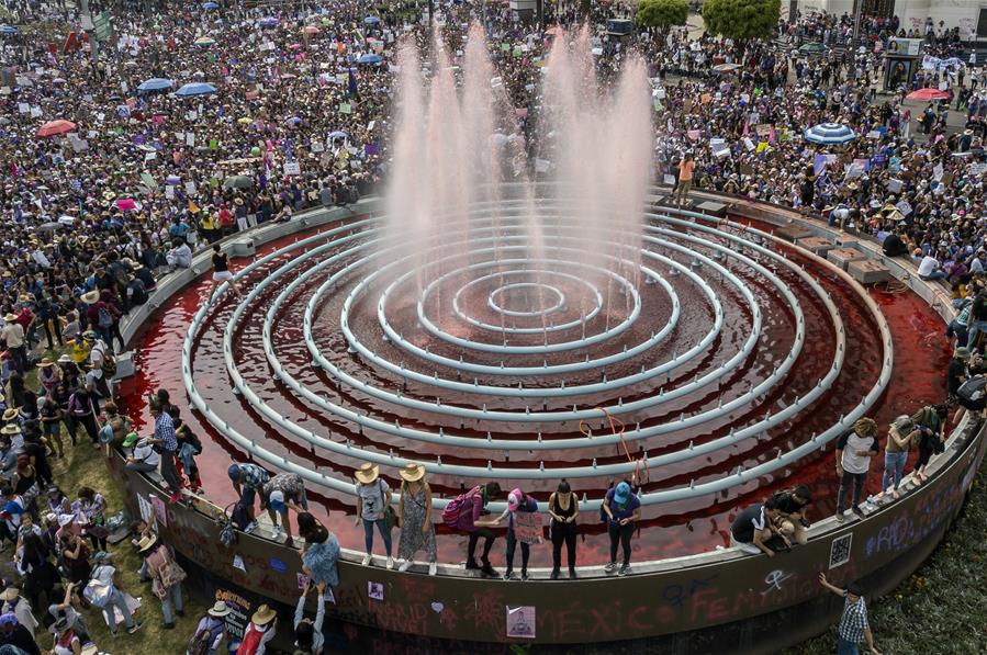 MEXICO-CIUDAD DE MEXICO-DIA INTERNACIONAL DE LA MUJER-MANIFESTACION