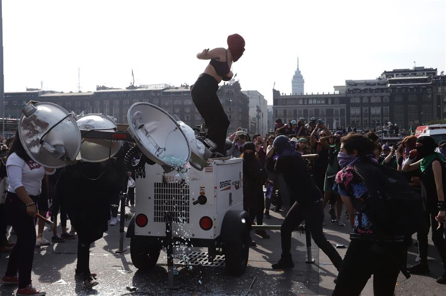 MEXICO-CIUDAD DE MEXICO-DIA INTERNACIONAL DE LA MUJER-MANIFESTACION