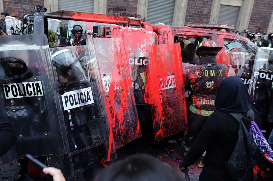 MEXICO-CIUDAD DE MEXICO-DIA INTERNACIONAL DE LA MUJER-MANIFESTACION