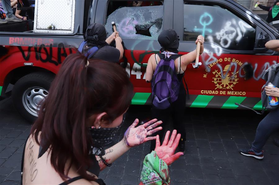 MEXICO-CIUDAD DE MEXICO-DIA INTERNACIONAL DE LA MUJER-MANIFESTACION