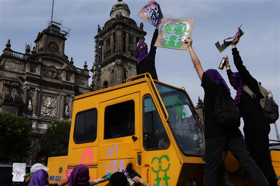 MEXICO-CIUDAD DE MEXICO-DIA INTERNACIONAL DE LA MUJER-MANIFESTACION