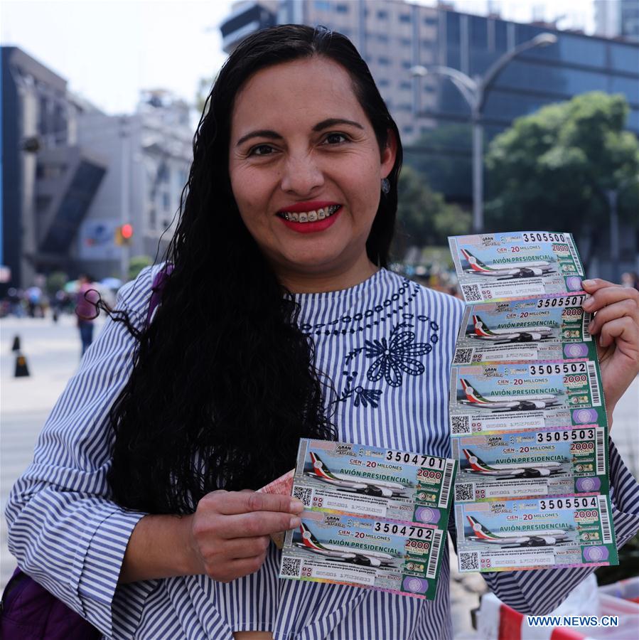MEXICO-CIUDAD DE MEXICO-BILLETE DE LOTERIA-AVION PRESIDENCIAL