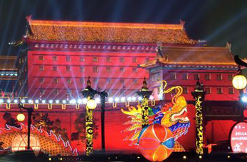 Desfile para celebrar el Festival de Primavera en Shaanxi