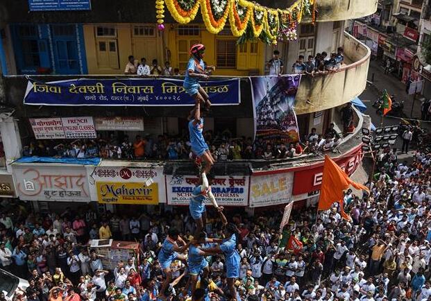 El Festival Janmashtami en Mumbai
