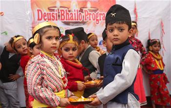 La celebraci&oacute;n del Festival Tihar en Katmand&uacute;