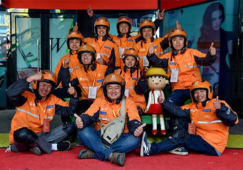 Shandong: Equipo de entrega con discapacidad auditiva