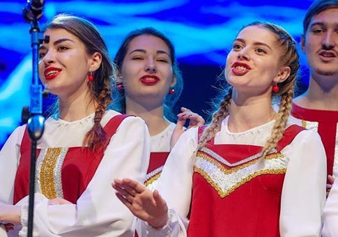 Gala para la llegada de Año Nuevo en Rusia