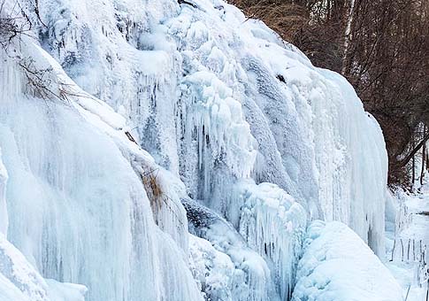 Cascada congelada en Jilin