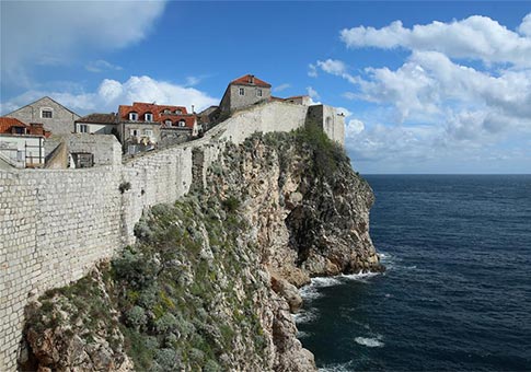 Croacia: Paisaje de la antigua ciudad de Dubrovnik