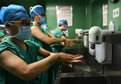 Enfermeros en Hospital de Obstetricia y Ginecología
