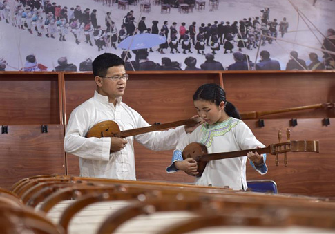 Interpretación del Pipa en Guizhou